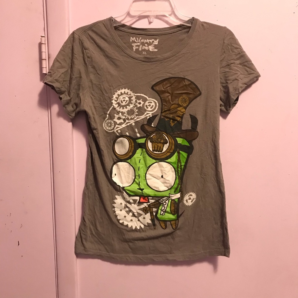 Steampunk invader zim tee
